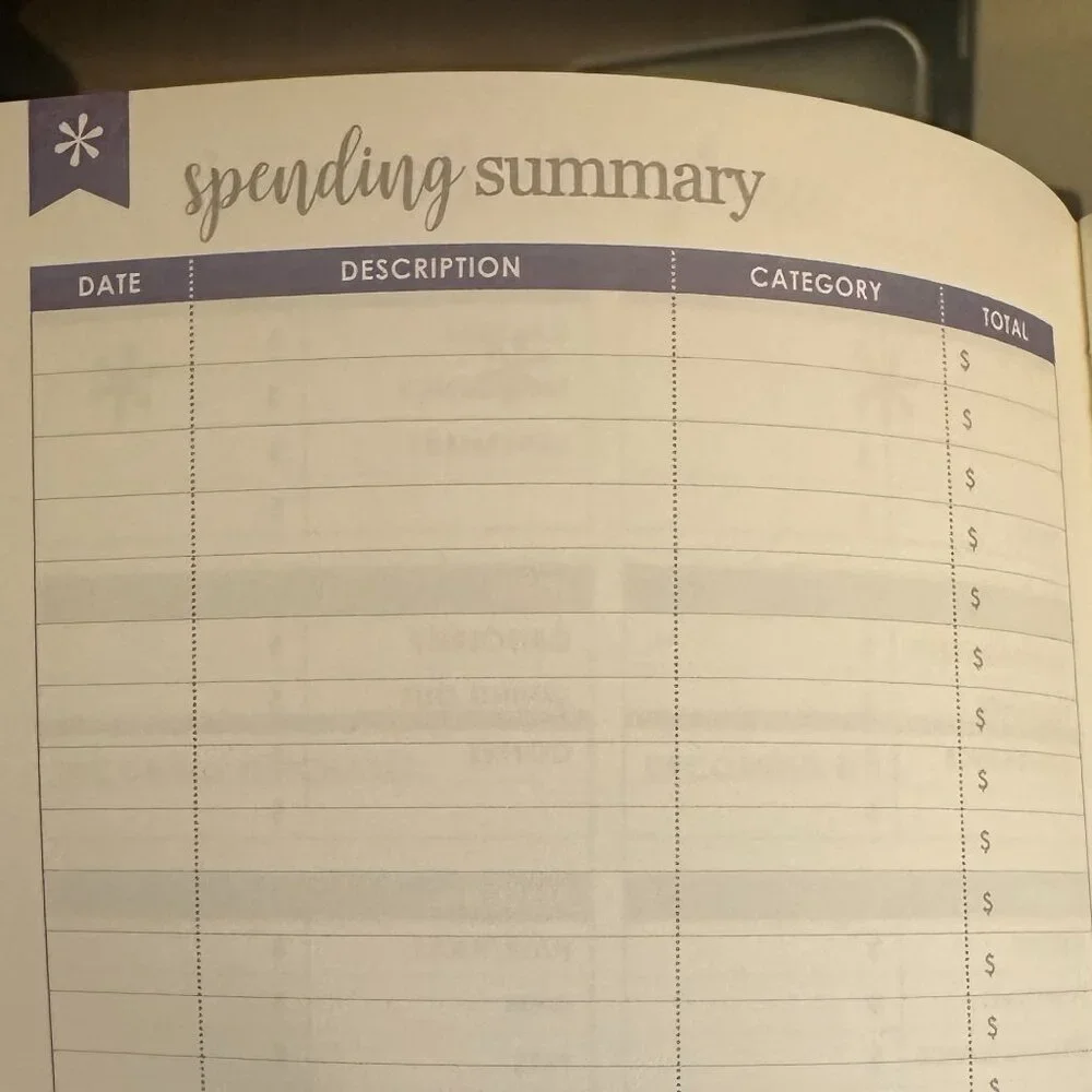 Erin Condren Budget Book • Financial Planner • Sticker Sheet Included